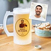Personalised Beer Stein with Face and Logo