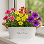 Personalised Plant Pot with Symbol and Text