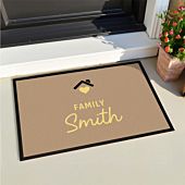 Personalised Doormat with Text and Symbol