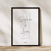 Personalised Poster with Name and Date