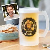 Personalised Beer Mug with Face and Name