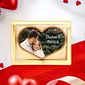Personalised Chocolate Heart with Photo and Text