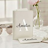 Personalised Passport Cover & Luggage Tag Set – Monogram Edition