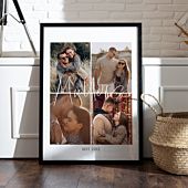 Personalised Poster With 4 Photos