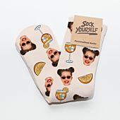 Personalisierbare Aperol Socken mit Gesicht - Design - BG Remove
