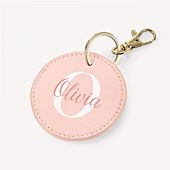 Personalised Round Keychain with Monogram