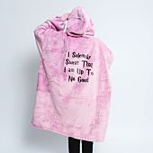 Personalised message hooded blanket