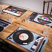 Set of 4 Retro Placemats