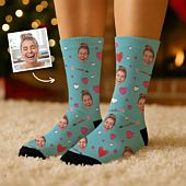 Personalised Love-Themed Face Socks