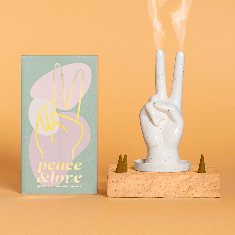 Peace & Love Incense Burner