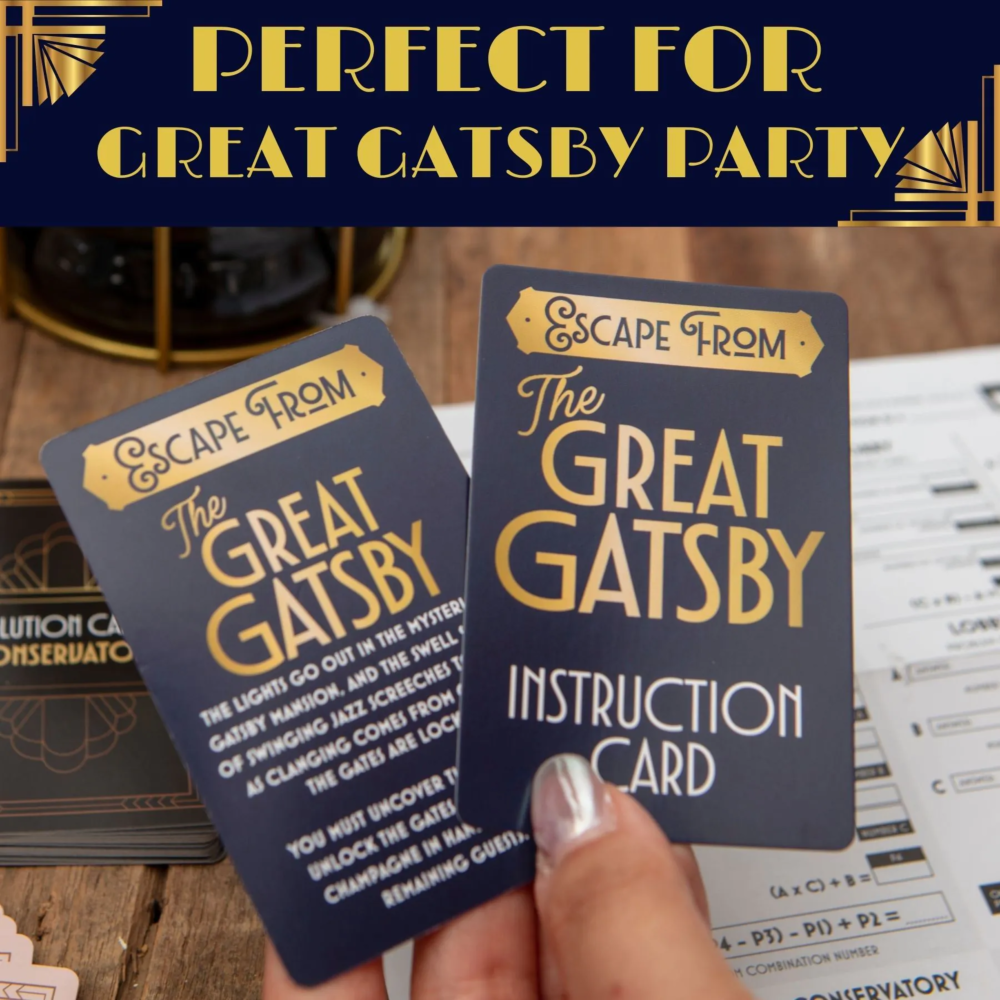 The Great Gatsby Wine Escape Room Game