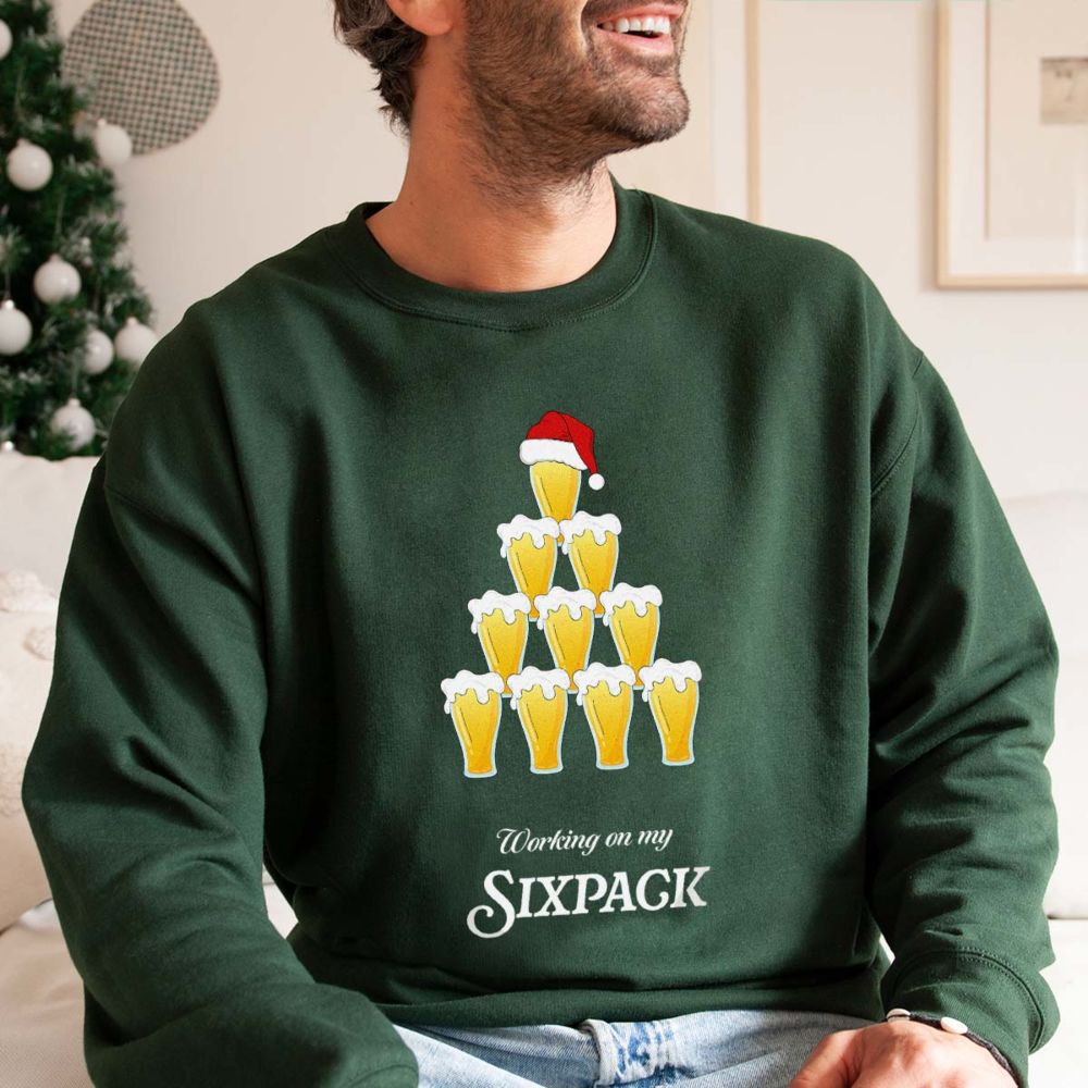 Personalised Beer Christmas Sweater