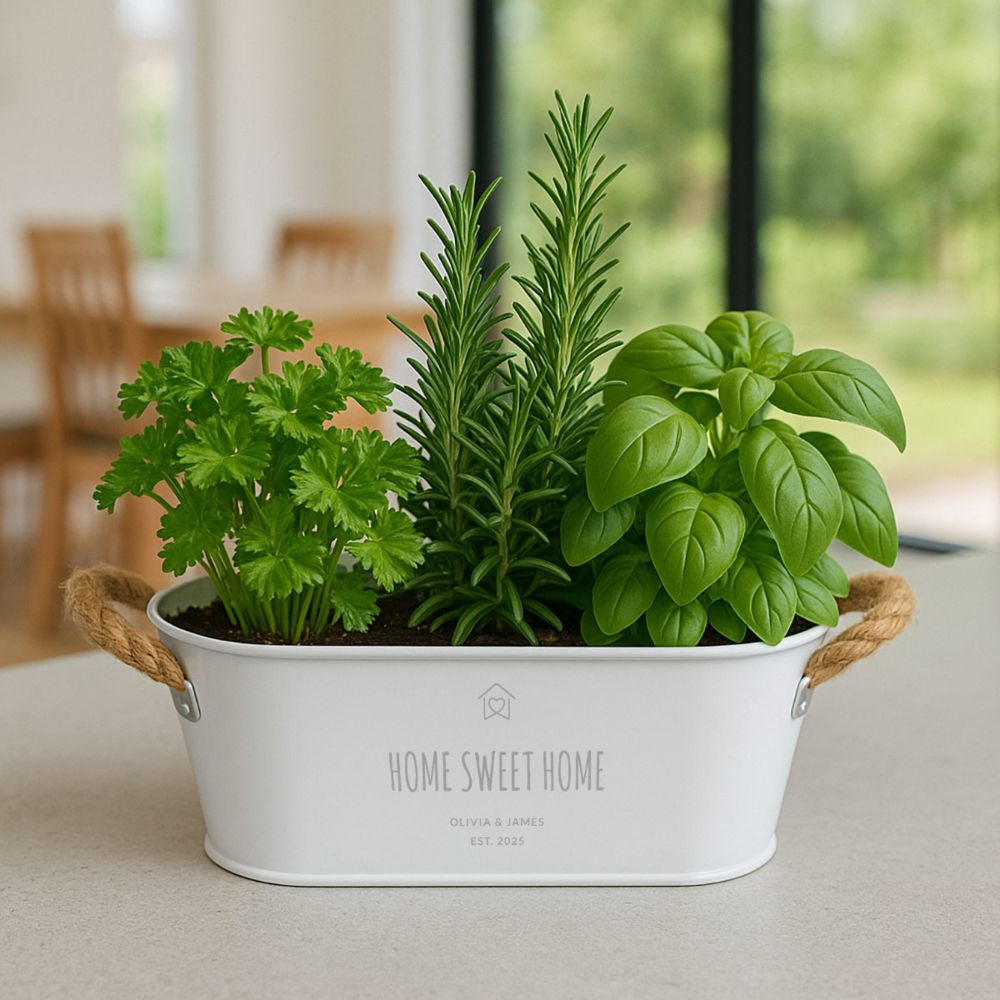Personalised Plant Pot with Symbol and Text