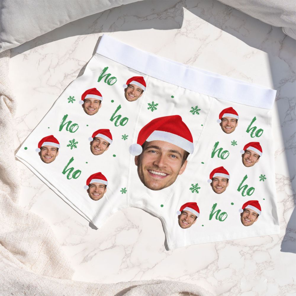 Personalised Christmas Boxers with Face