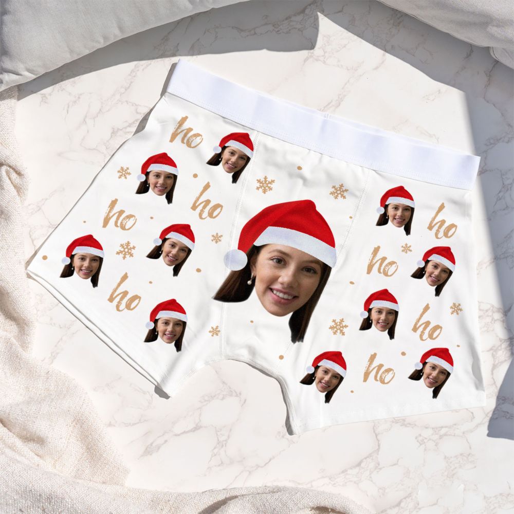 Personalised Christmas Boxers with Face