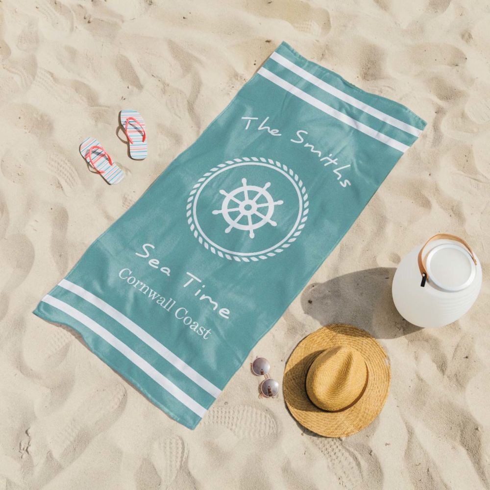 Personalised Maritime Towel with Text