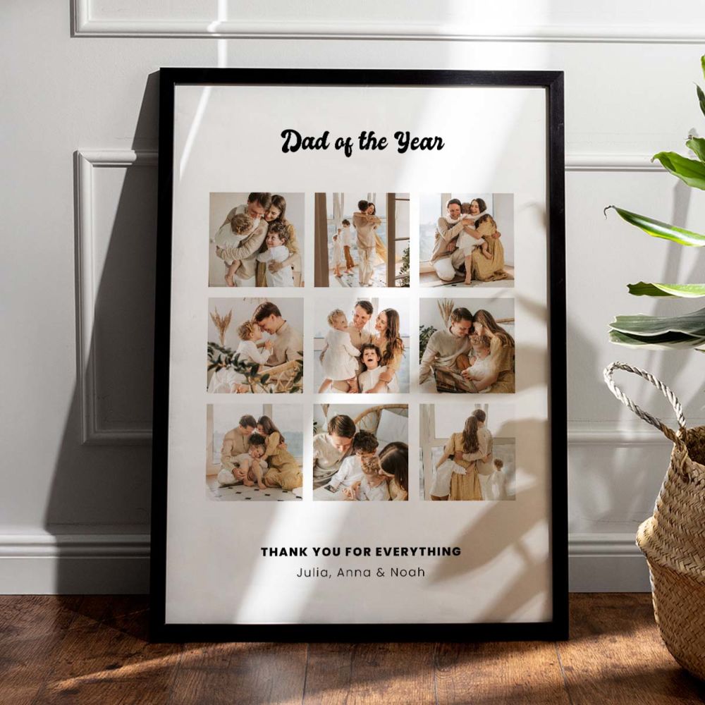 Personalised Text and Photo Collage Poster