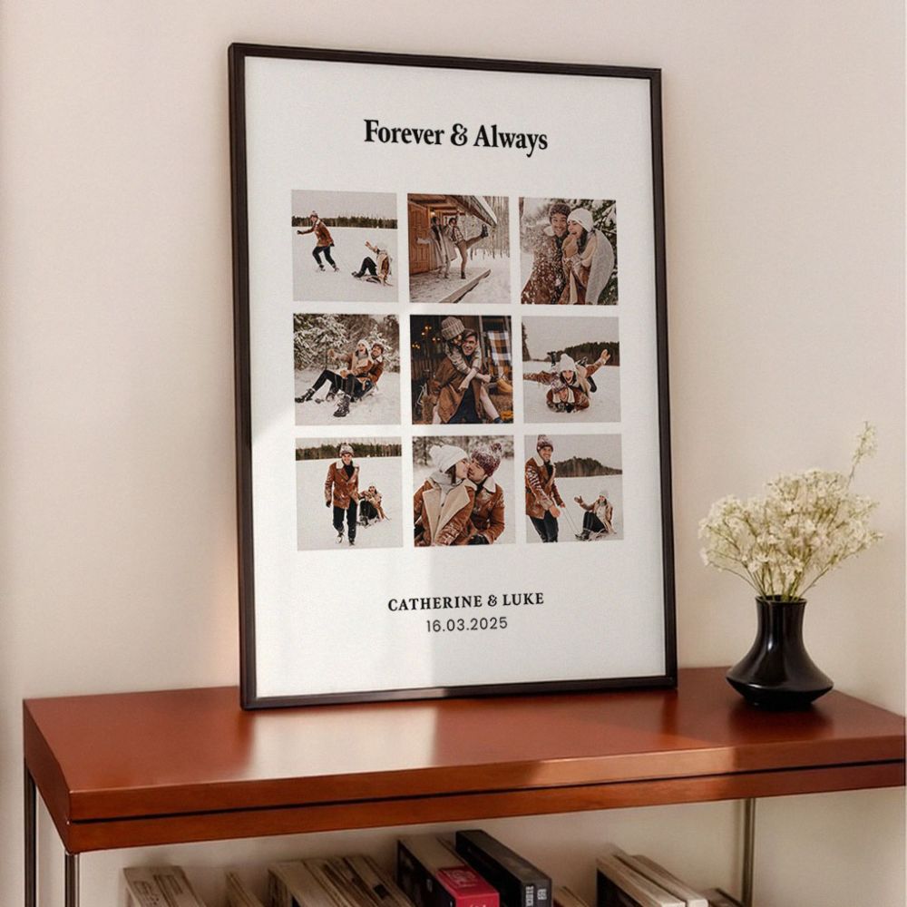 Personalised Text and Photo Collage Poster