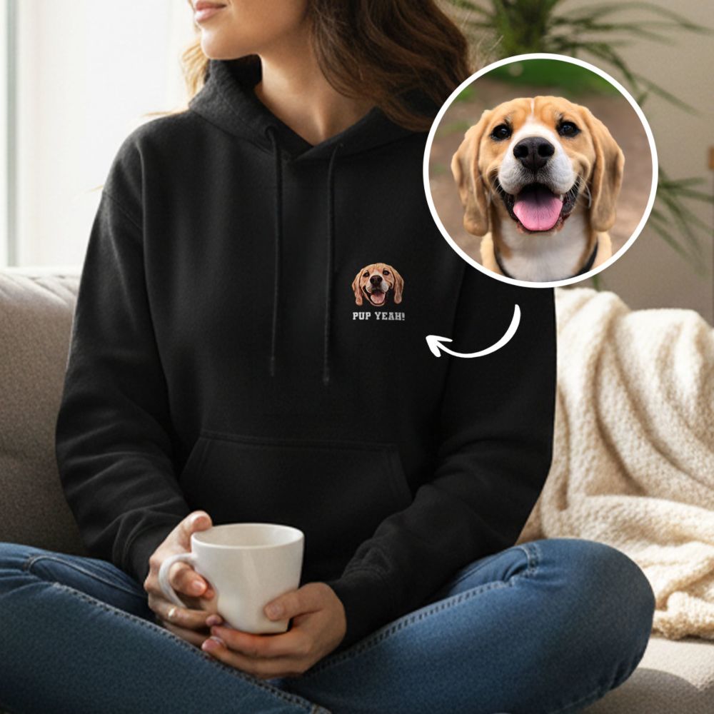 Personalised Hoodie with Comic Pet
