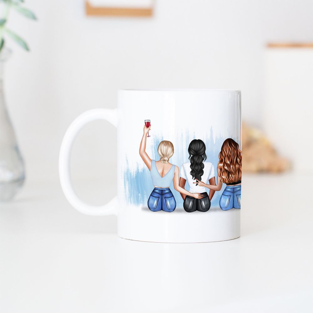 Personalised Friendship Mug With Custom Illustration