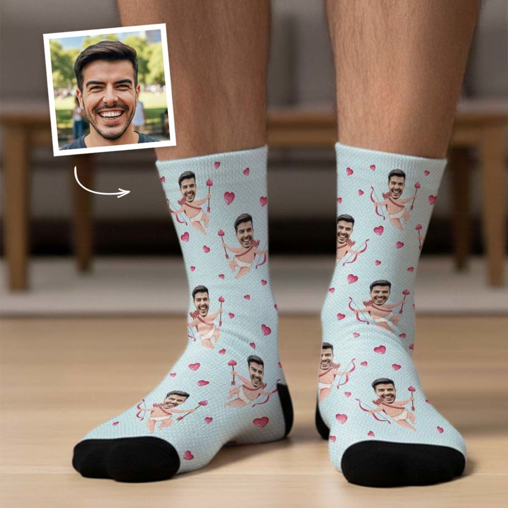 Personalised Cupid Socks with Face