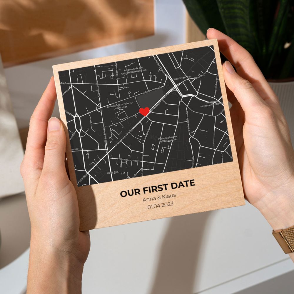 'Where It All Began' Personalised Wood Print