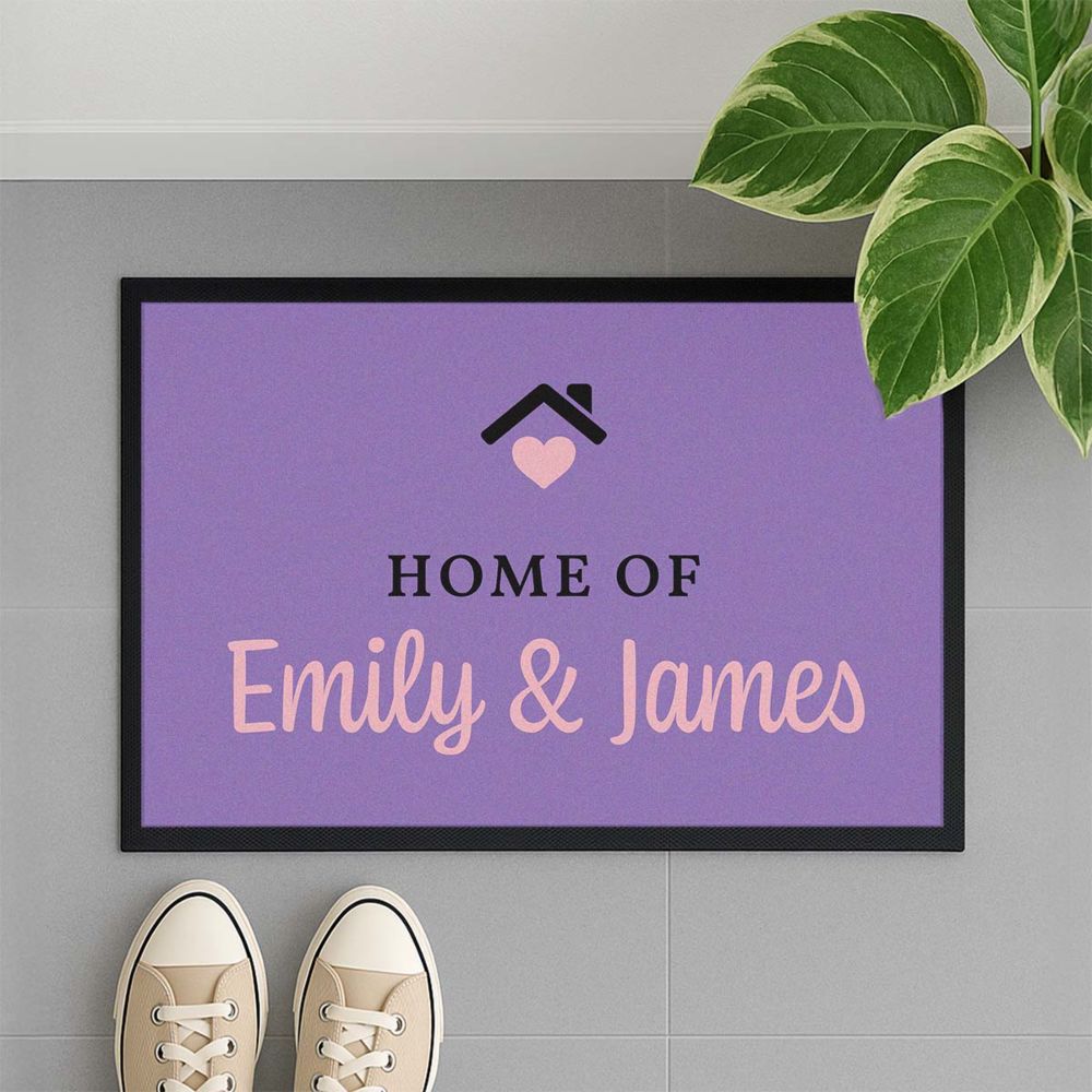 Personalised Doormat with Text and Symbol