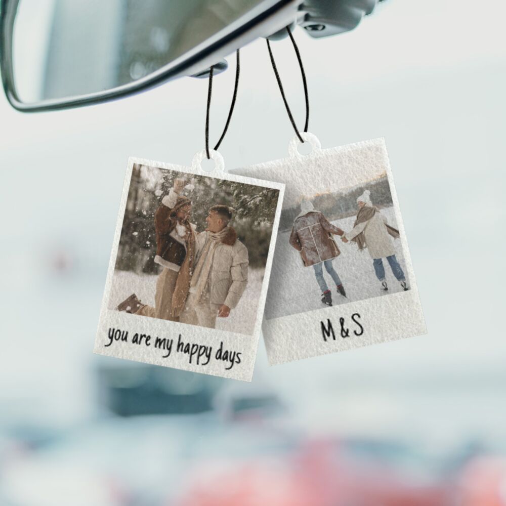 Personalised Polaroid Air Freshener - Set of 2