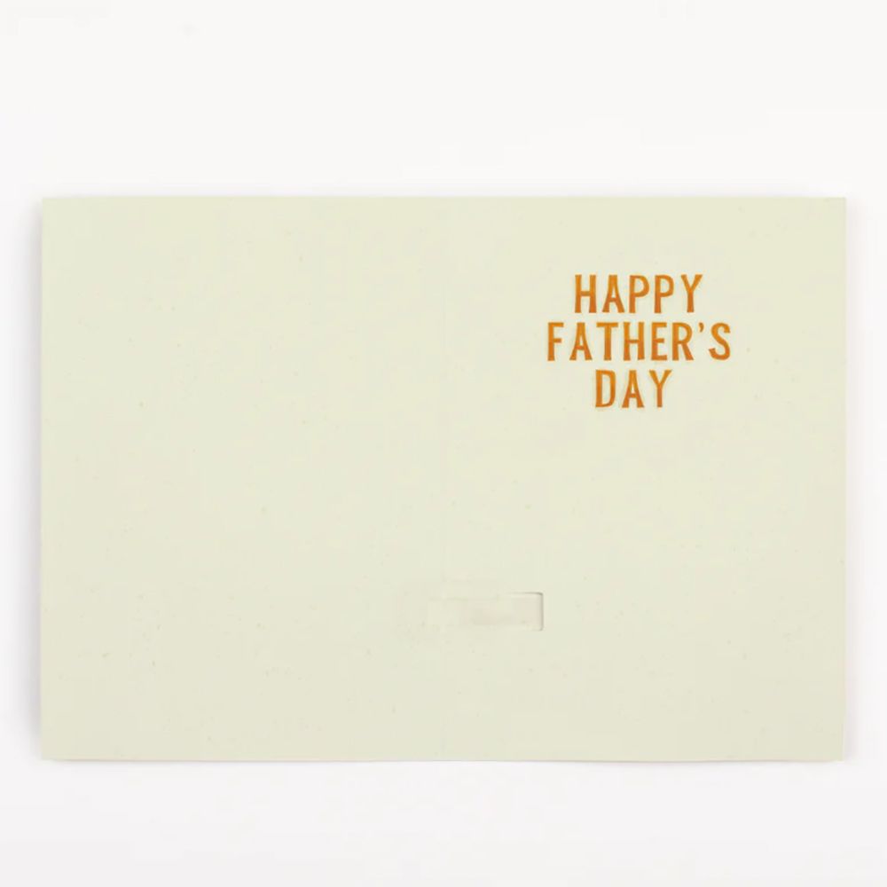 Endless 99 bottles Father's Day card with glitter
