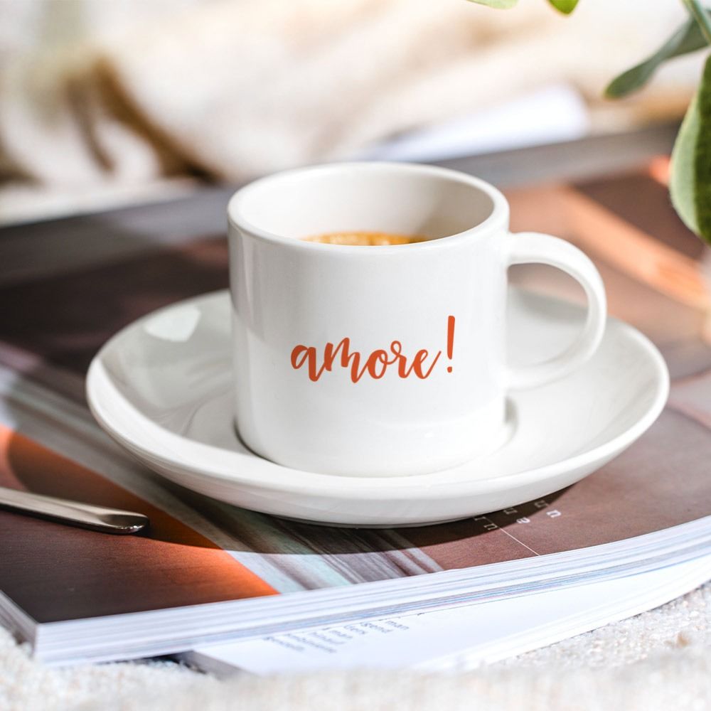 Personalised Espresso Cup With Text