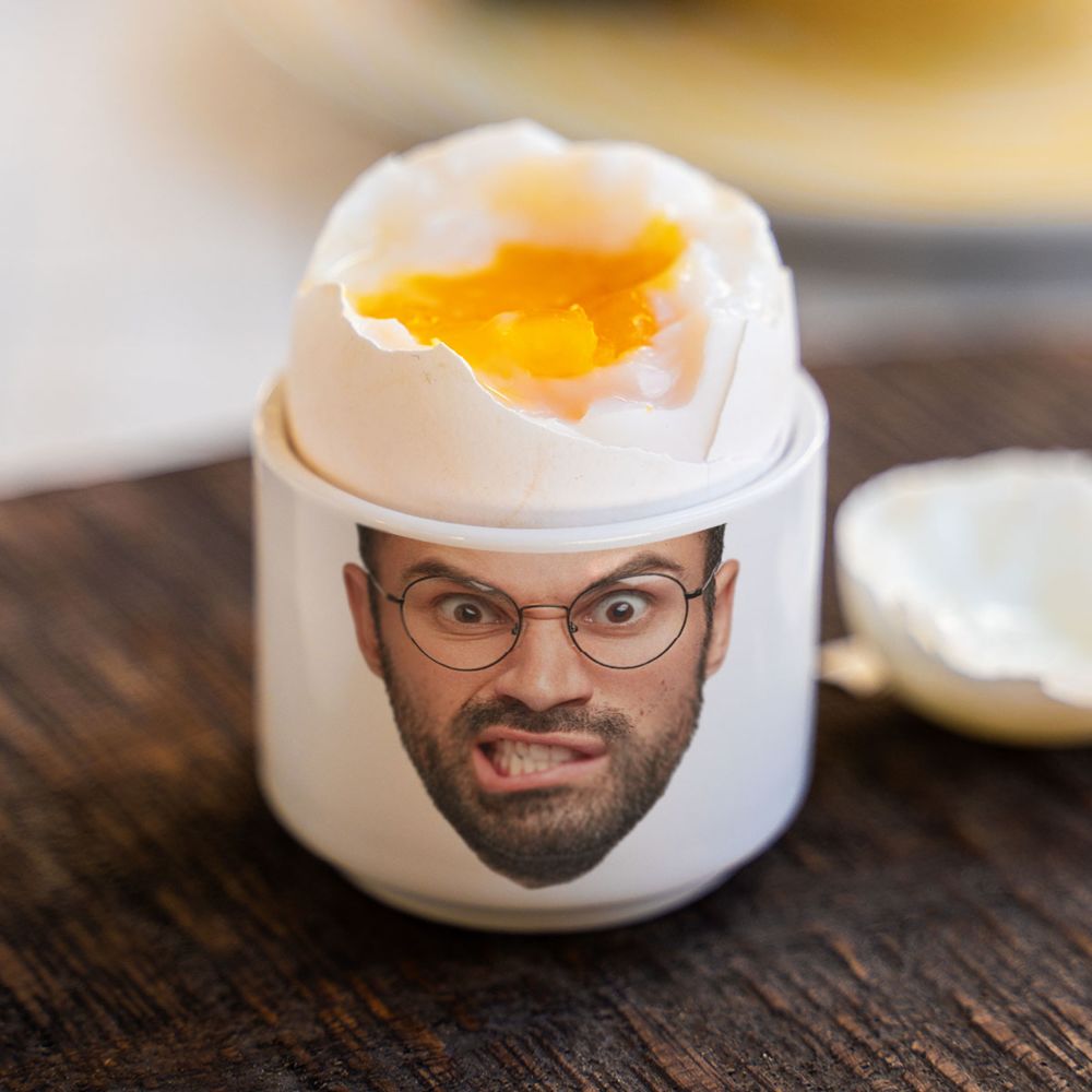 Personalised Photo Upload Egg Cups - Set of 2