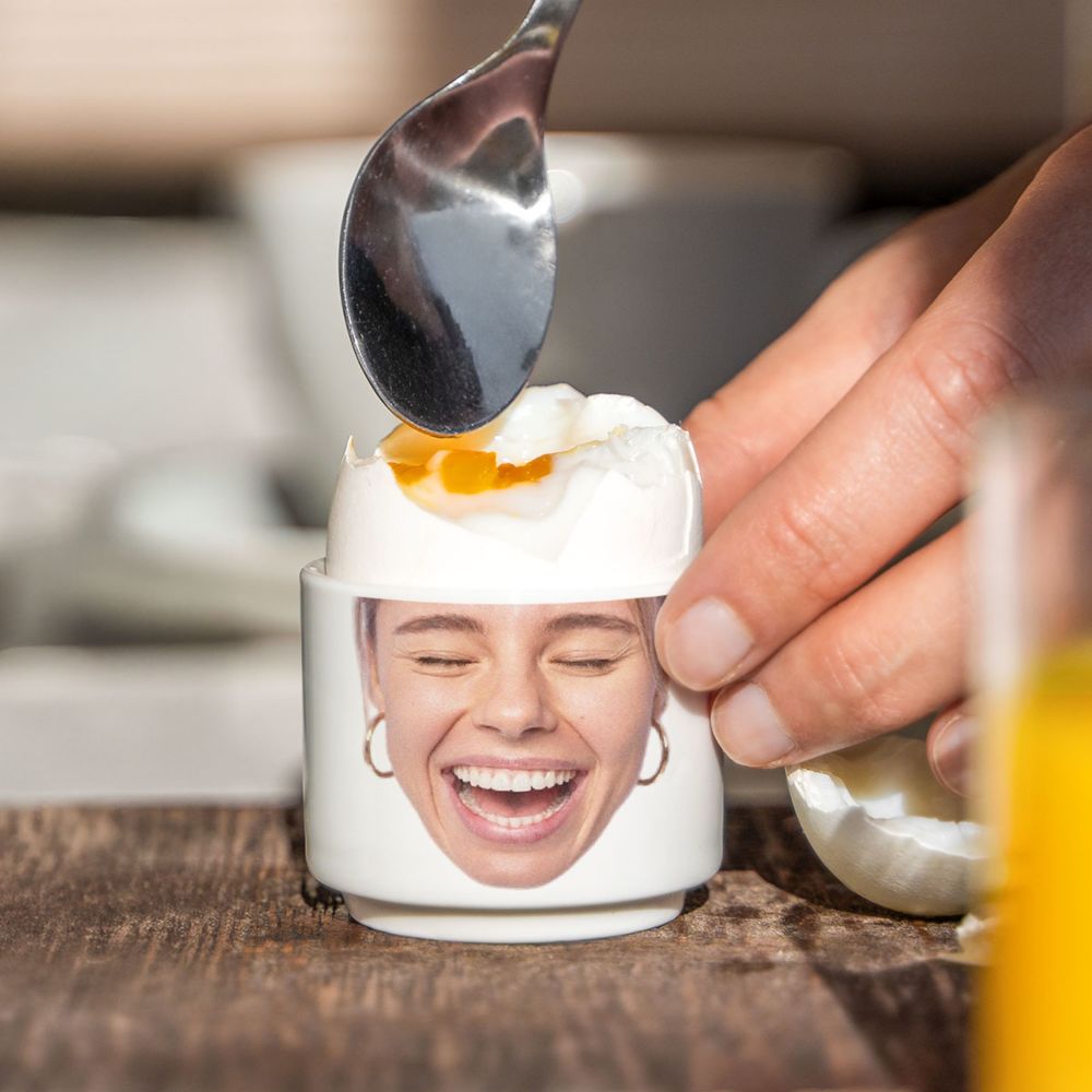 Personalised Photo Upload Egg Cups - Set of 2