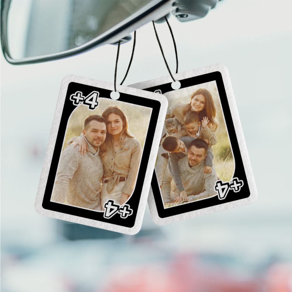 Personalised Playing Card Air Fresheners with Photo