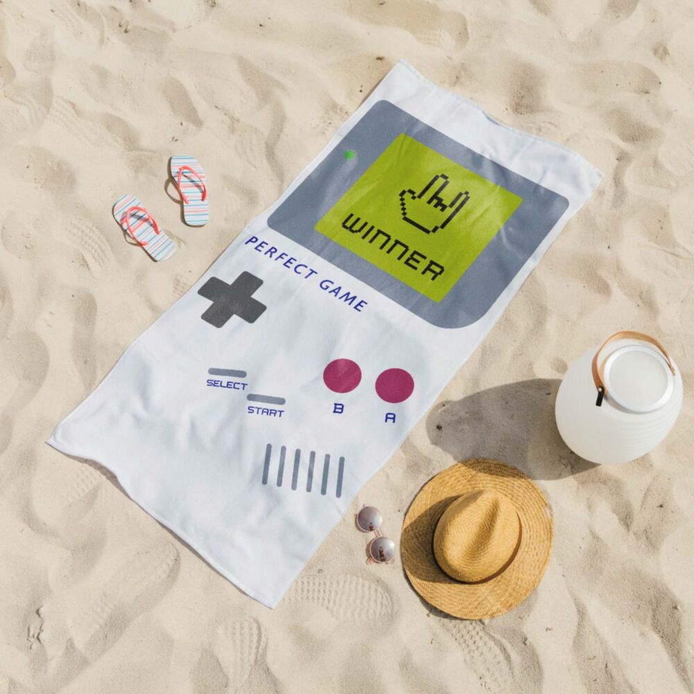 Personalised Towel with Game Console and Text