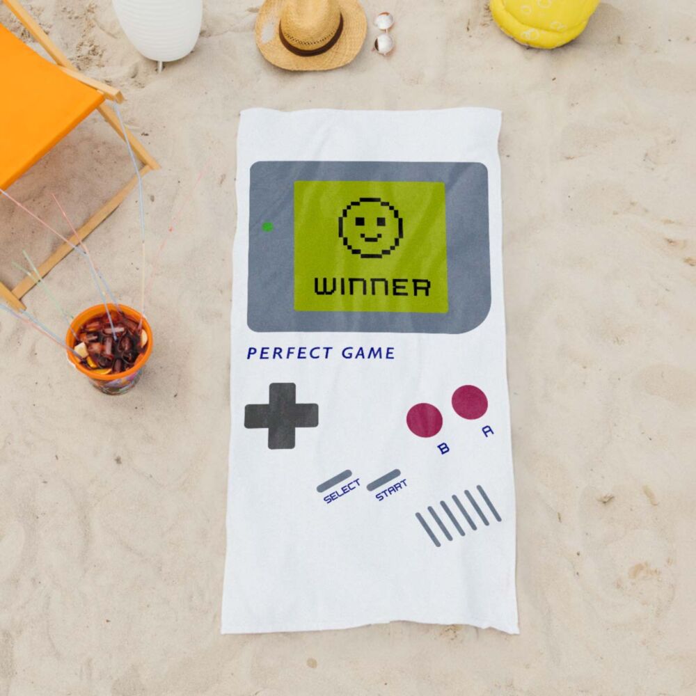 Personalised Towel with Game Console and Text