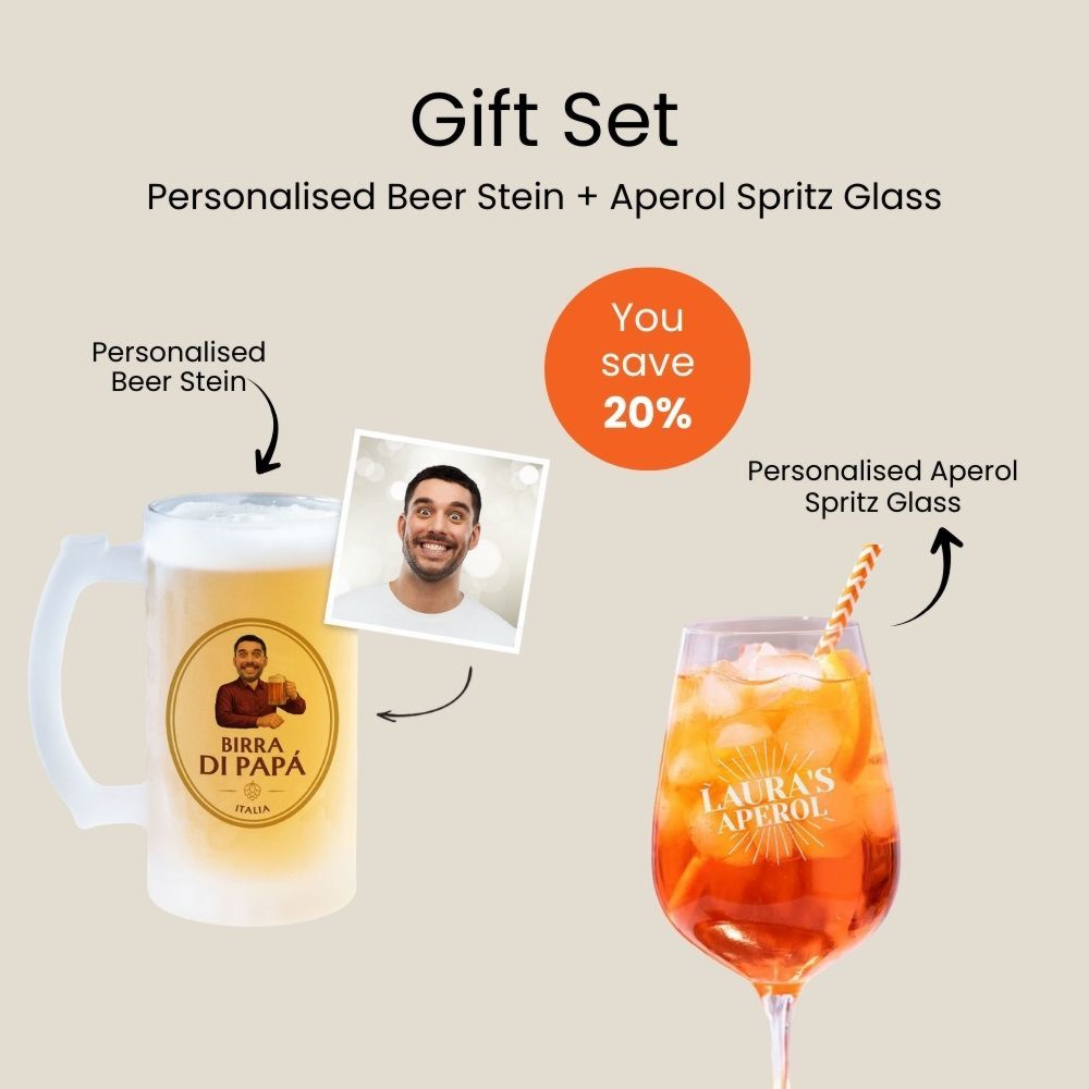 Aperol Glass and Beer Mug Gift Set
