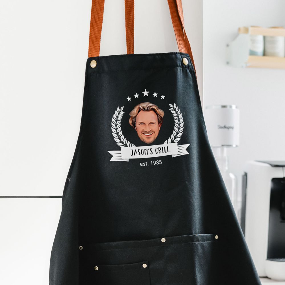 Personalised Grill Master Apron with Photo
