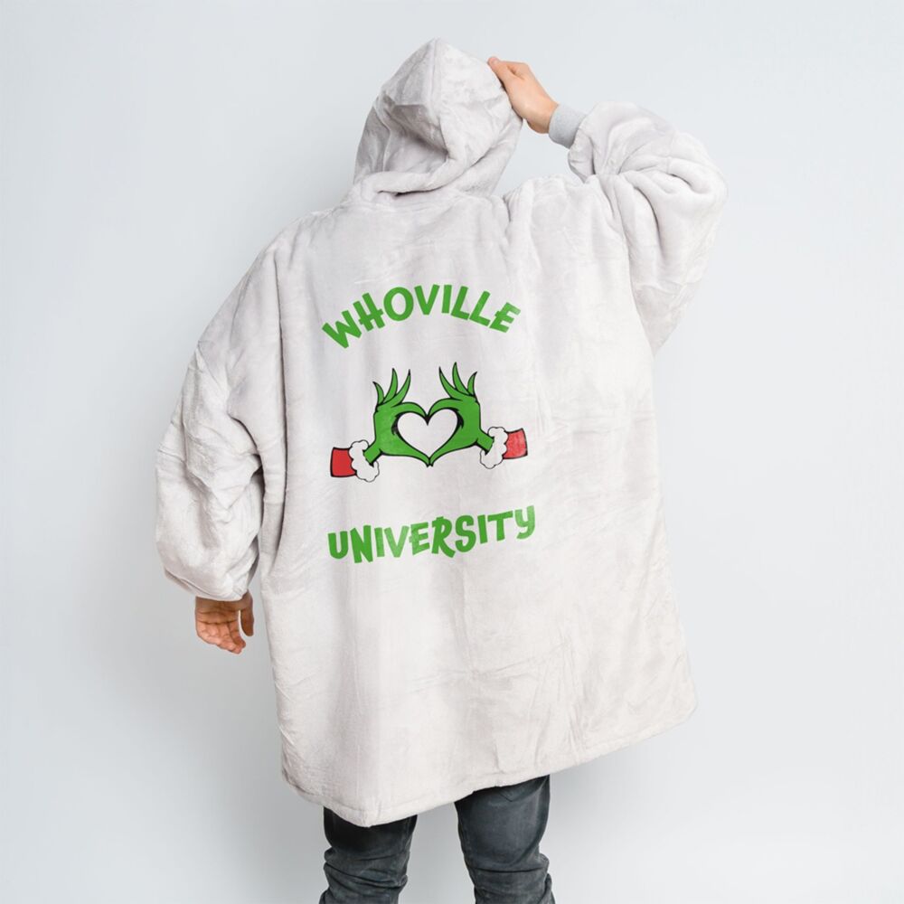 Personalised Grinch Hoodie Blanket