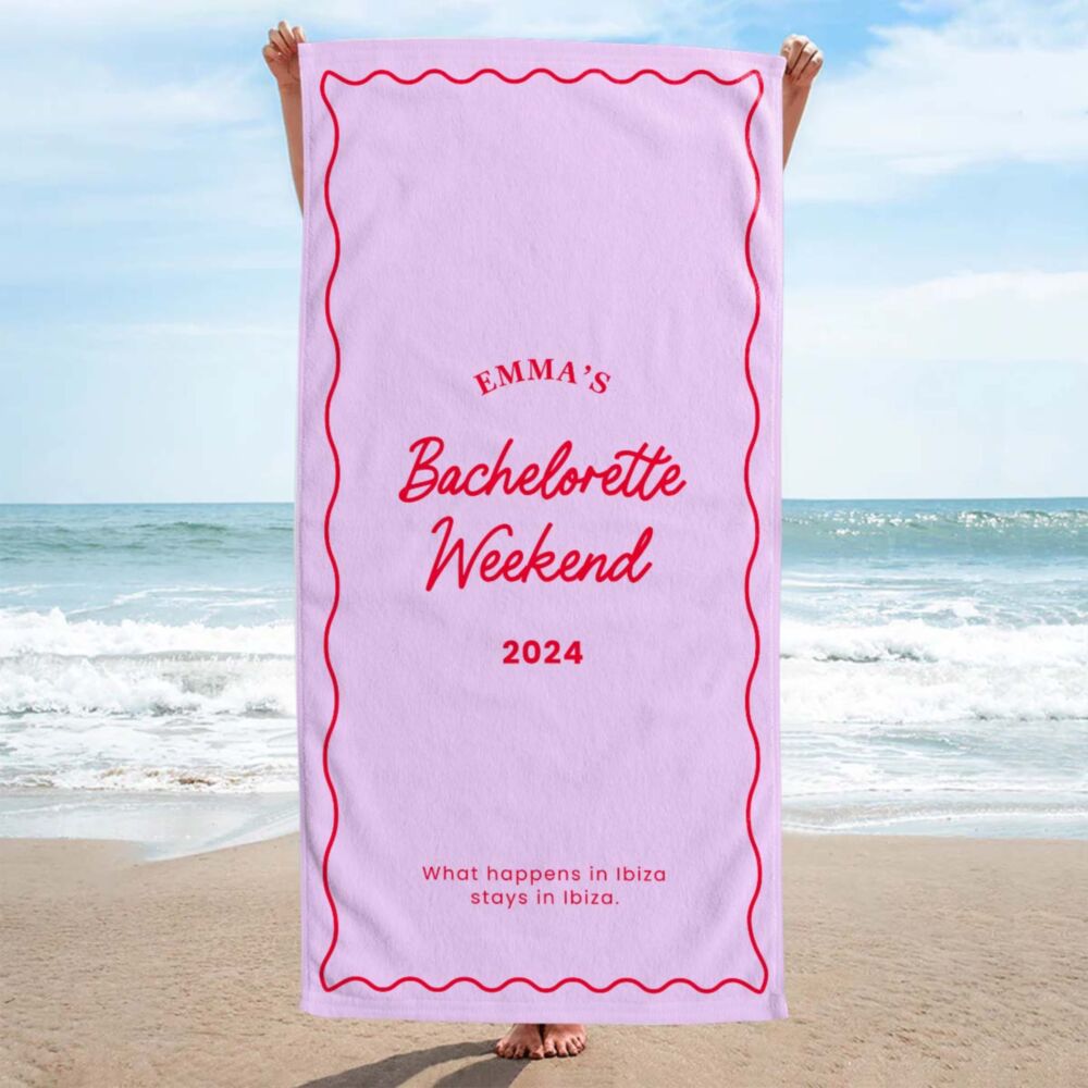 Personalised Coloured Towel