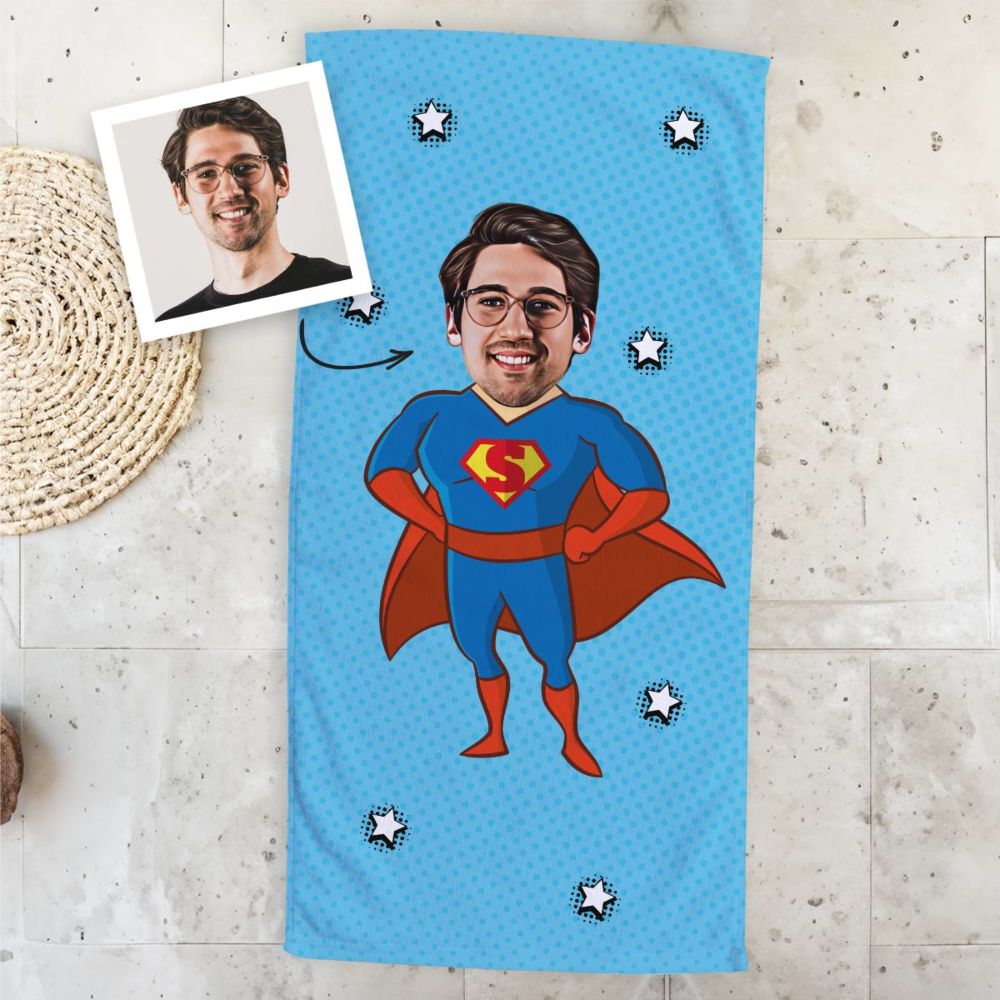 Personalised Superhero Towel