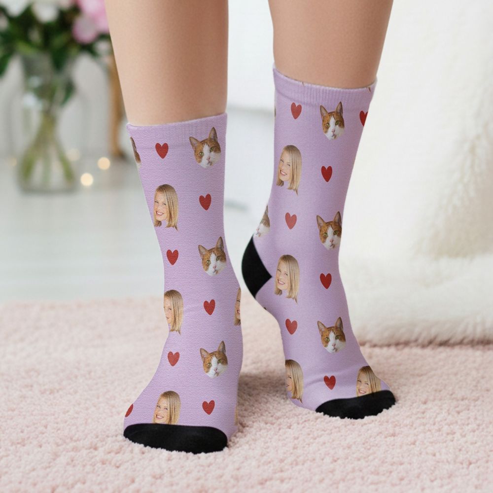 Personalised Socks with Pet and Face