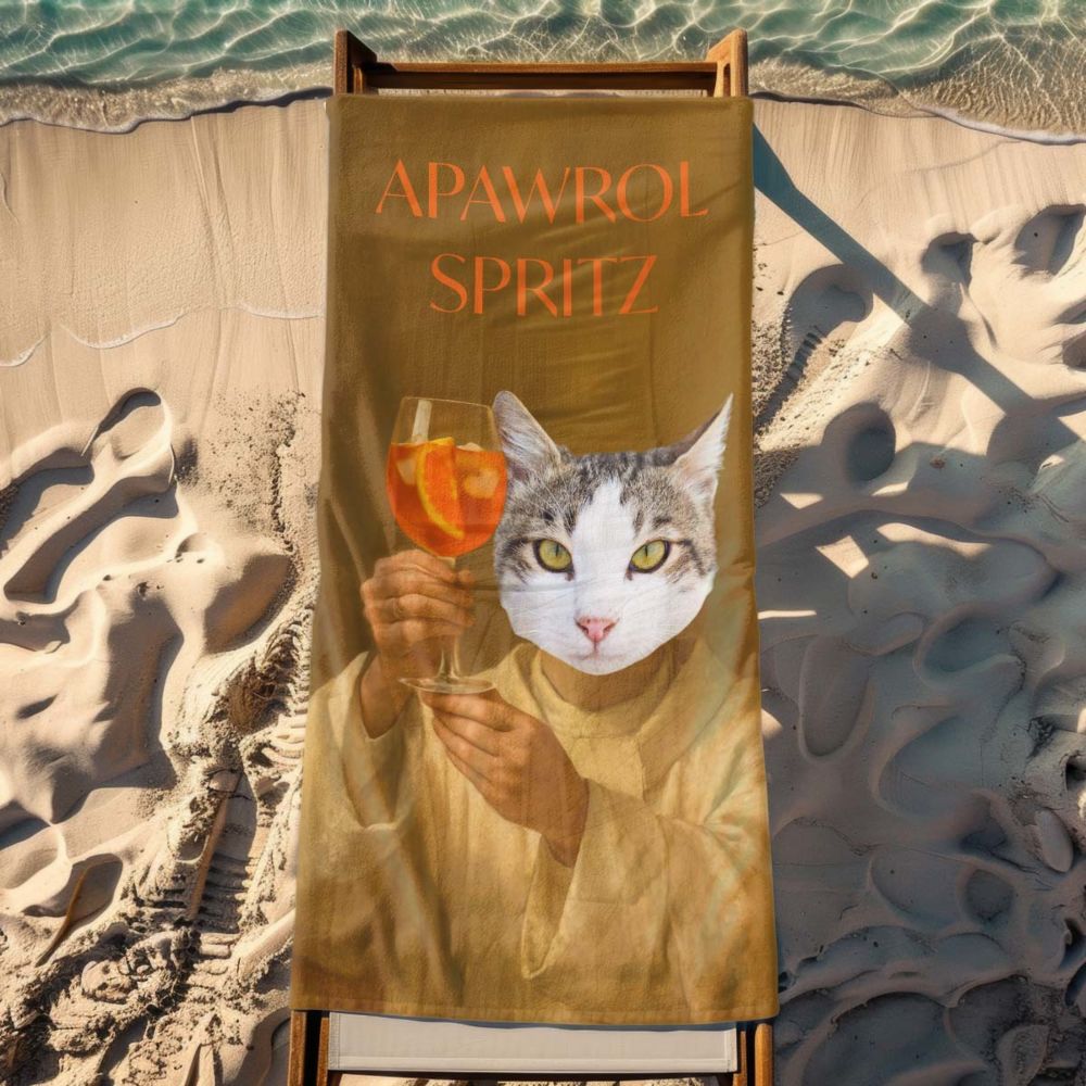 Personalised Aperol Towel with Face