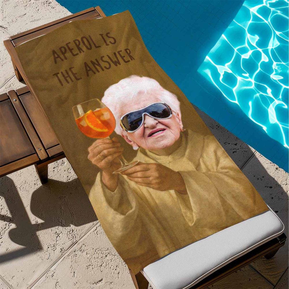 Personalised Aperol Towel with Face