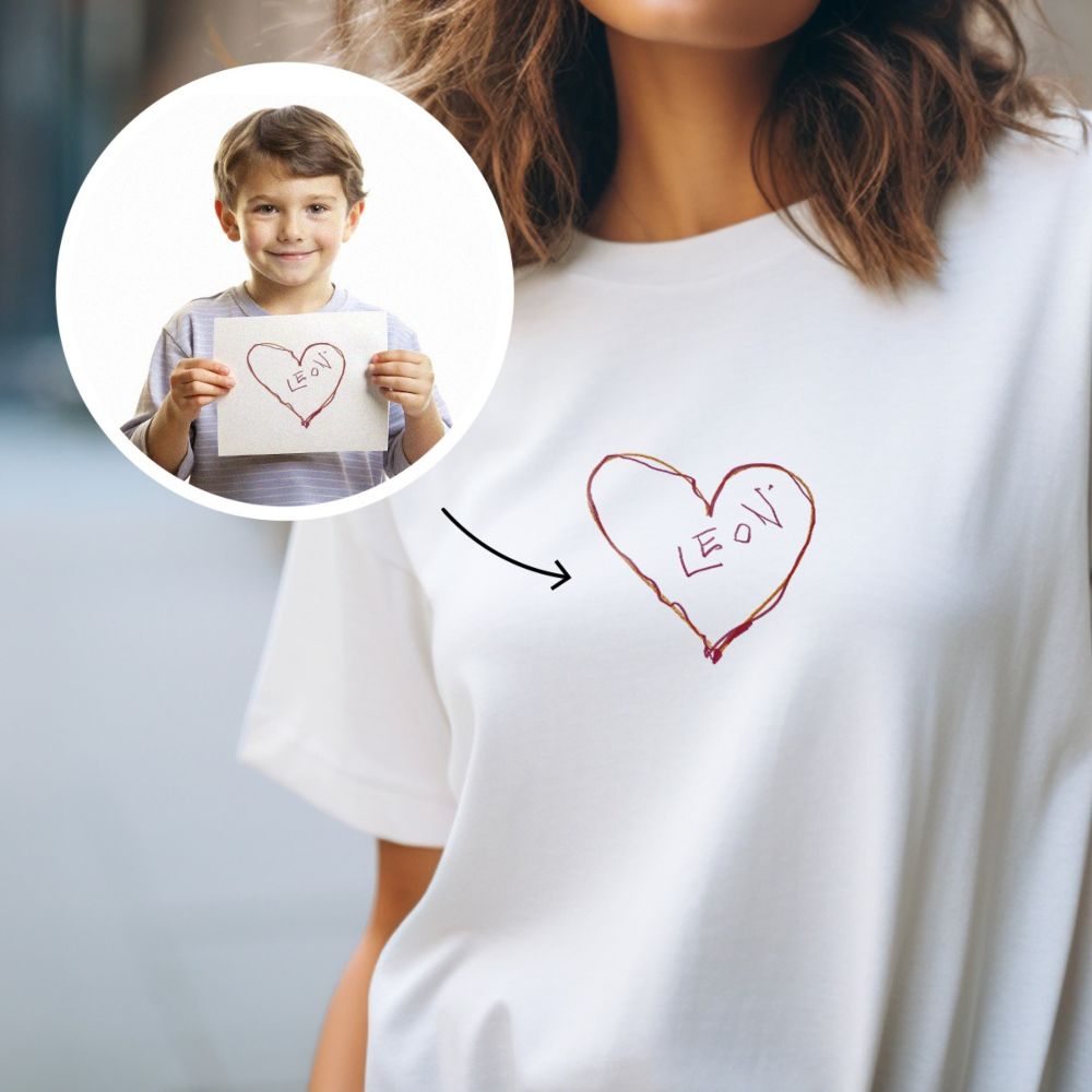 Personalised T-Shirt with Drawing