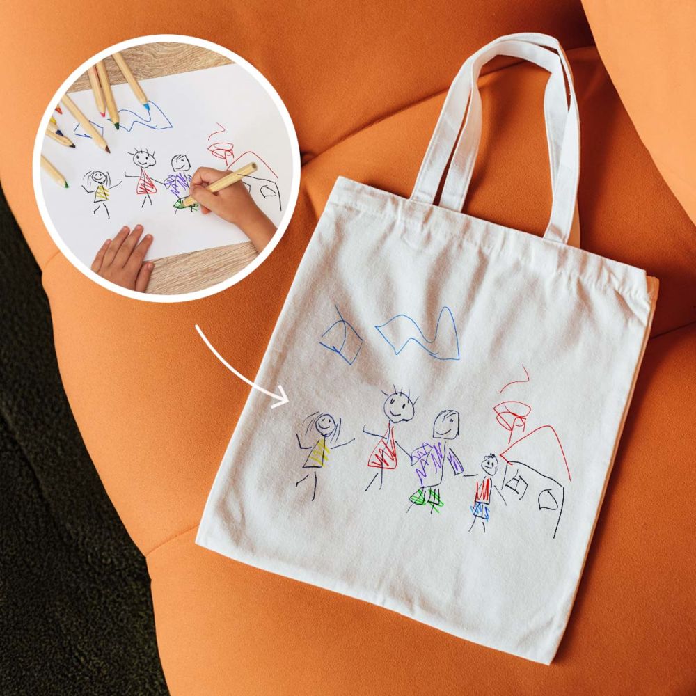 Personalised Drawing Tote Bag