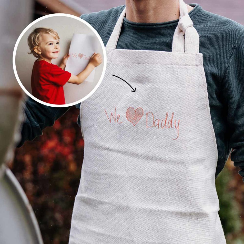 Personalised Apron with Drawing