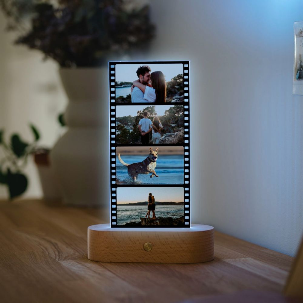 Personalised Film Strip LED Lamp With Photos