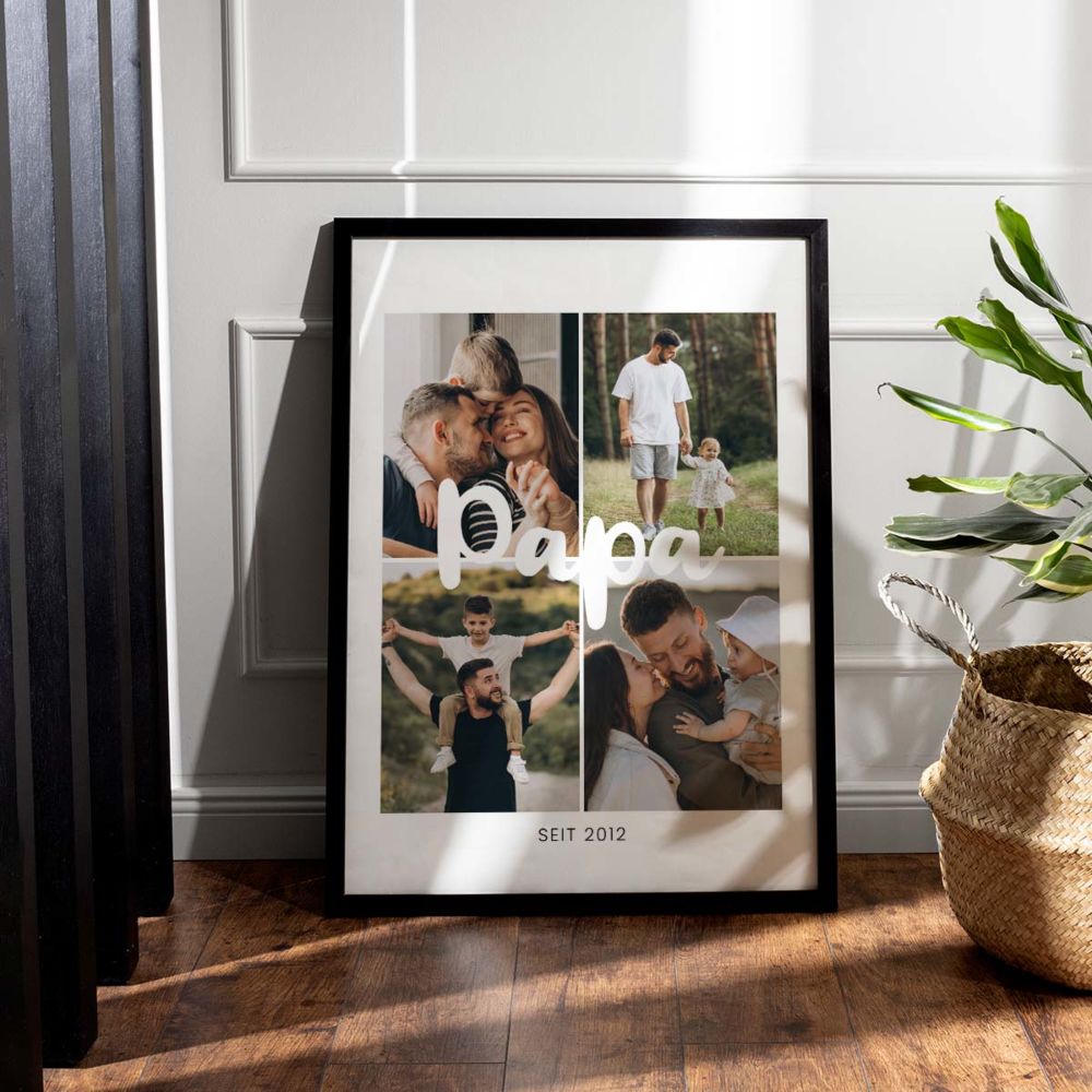 Personalised Poster With 4 Photos