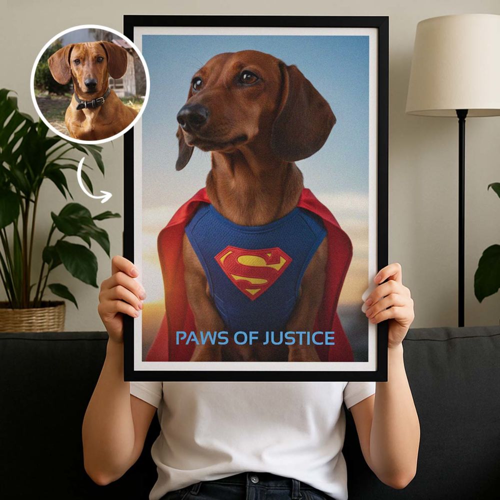 Personalised Pet Poster with Costume