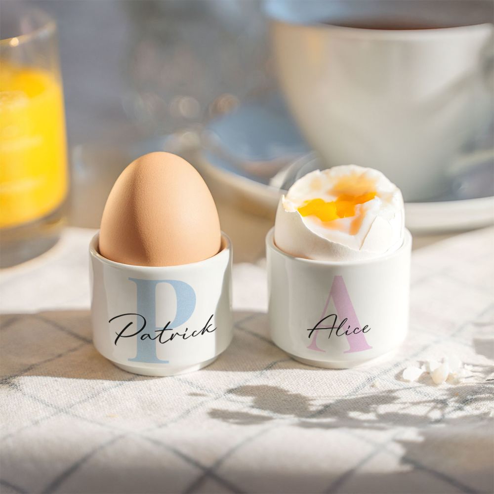 Personalised Monogram Egg Cups - Set of 2